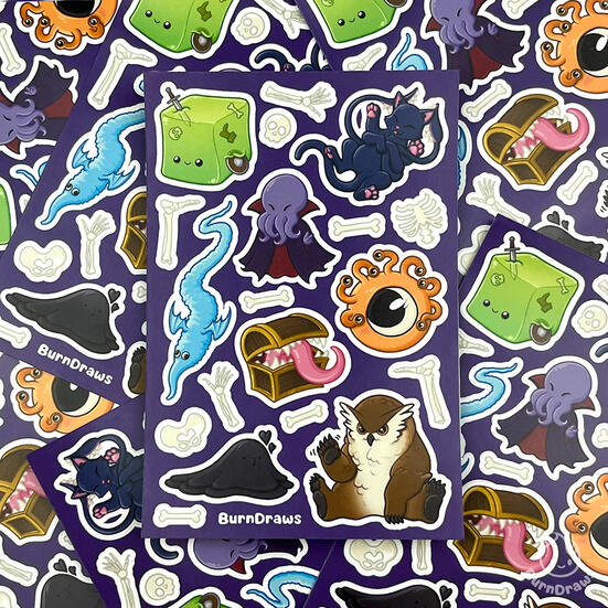 DnD Monster Stickersheet