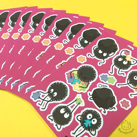 Soot Sprite Stickersheet