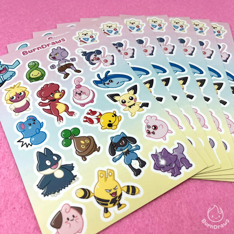 Baby Pokémon Sickersheet