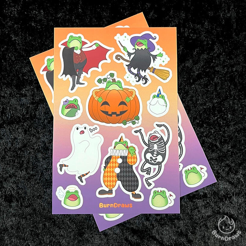 Halloween Bean Stickersheet