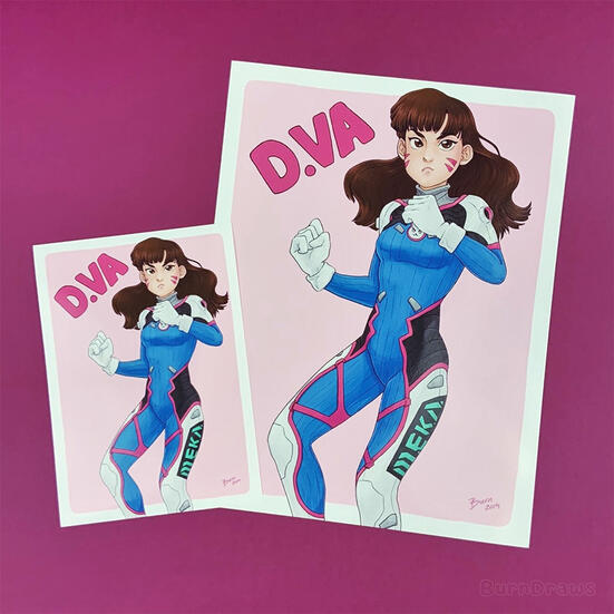 I play to win! 🐰 Fanart of D.Va from Overwatch