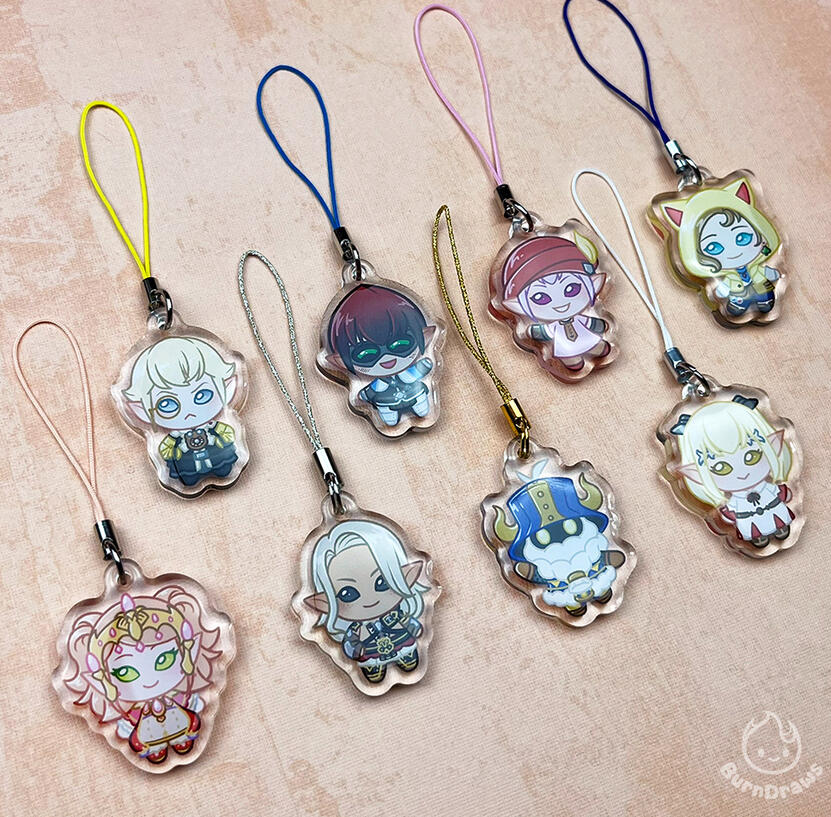 Lalafell Keychain | 1.5" Acrylic Phone Charm