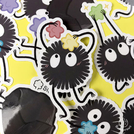 3&quot; Soot Sprite Stickers