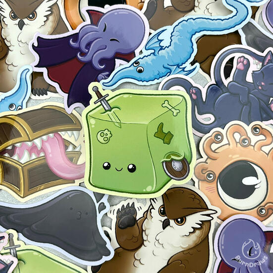 3&quot; DnD Monster Stickers