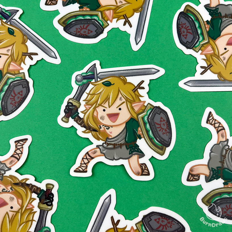 3" Zelda TOTK Link Sticker
