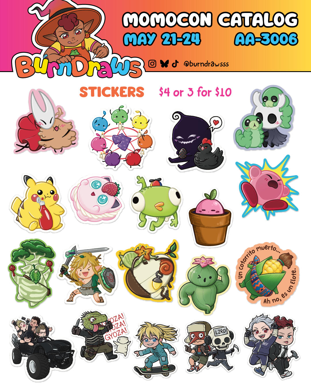 Catalog: Stickers Part 1