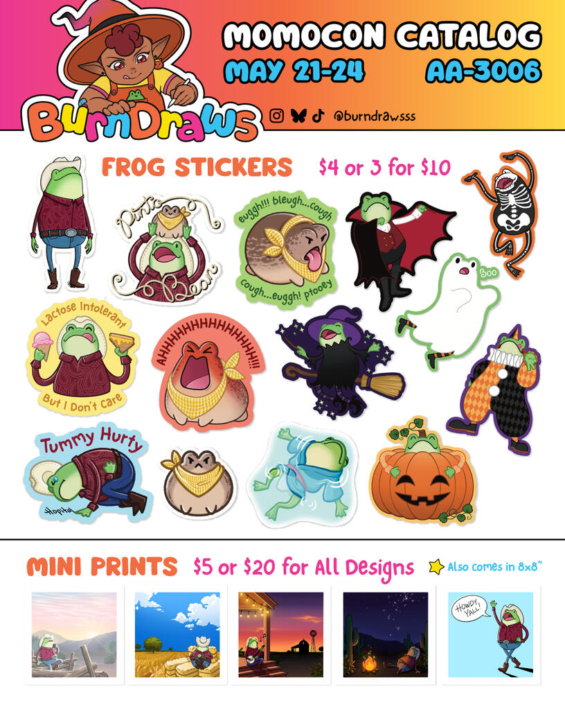 Catalog: Frog Stickers & Mini Prints