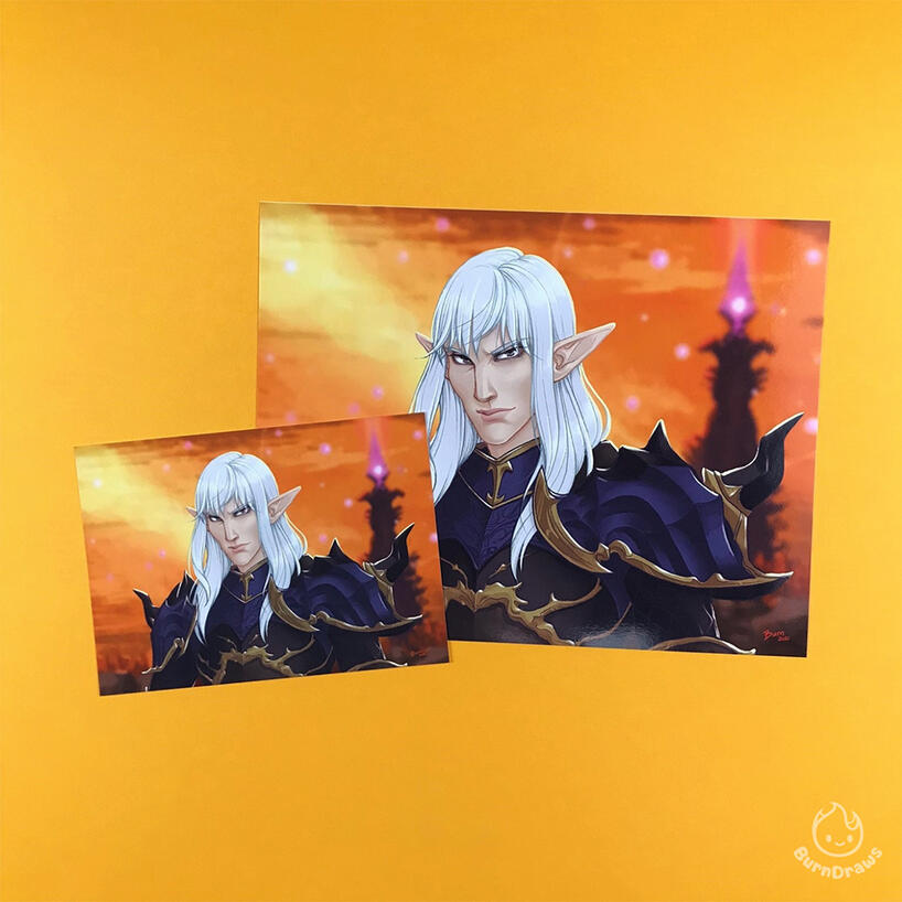 FFXIV Estinien in Paglth'an Prints